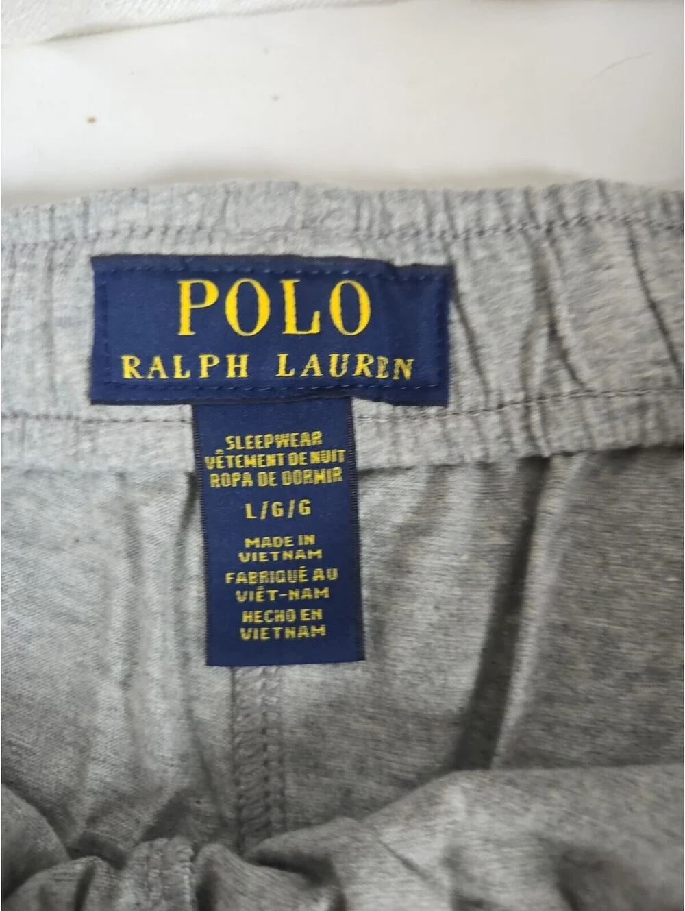 Polo Ralph Lauren Men's Gray Polo Bear Graphic Jersey Sleep Shorts Large
